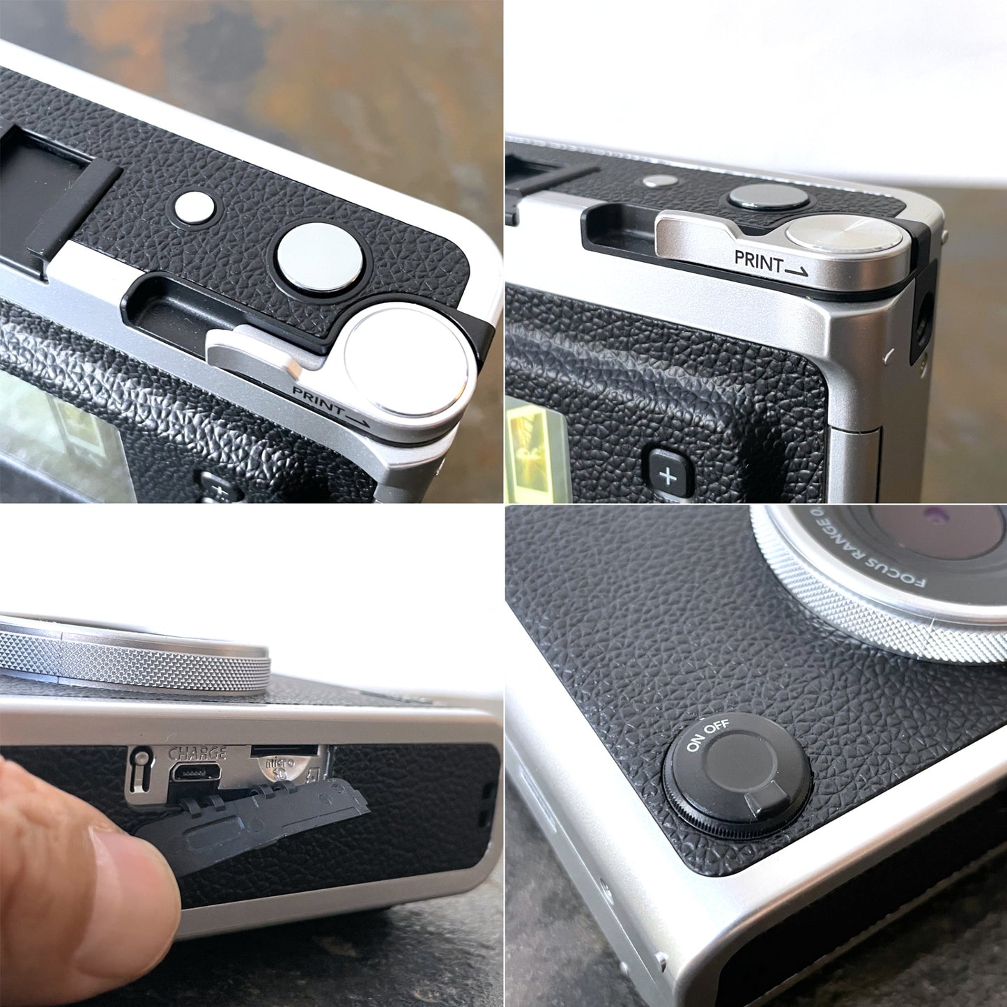 富士フィルム FUJI FILM チェキ インスタックスミニ instax mini Evo ハイブリッドインスタントカメラ ブラック 美品 ★