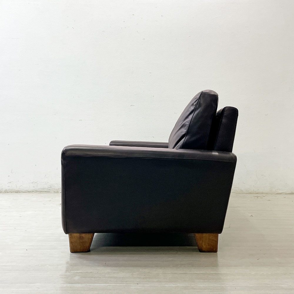 アクメファニチャー ACME Furniture フレスノ FRESNO SOFA 3シーター ソファ オイルレザー 本革 ダークブラウン ビンテージスタイル ●