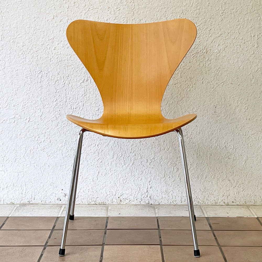 フリッツハンセン Fritz Hansen セブンチェア ビーチ材 ナチュラル アルネ・ヤコブセン Arne Jacobsen スタッキング デンマーク 北欧家具 A ◇
