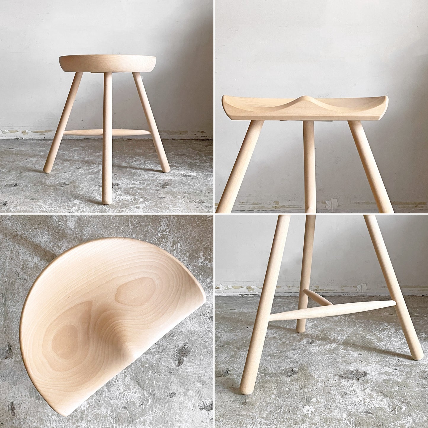 ワーナー Werner シューメーカーチェア Shoemaker Chair NO.49 スツール ビーチ材 ソープフィニッシュ ラーズ・ワーナー デンマーク 北欧家具 ■