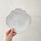 アスティエ・ド・ヴィラット Astier de Villatte レジャンス Regence デザートプレート 22.5×19cm フランス 定価￥17,600- A ◎