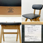 ドアーズリビングプロダクツ DOORS LIVING PRODUCTS ボシー BOTHY Mountain Leg Chair ダイニングチェア PVCレザー オーク無垢材 コンパスレッグ A ●