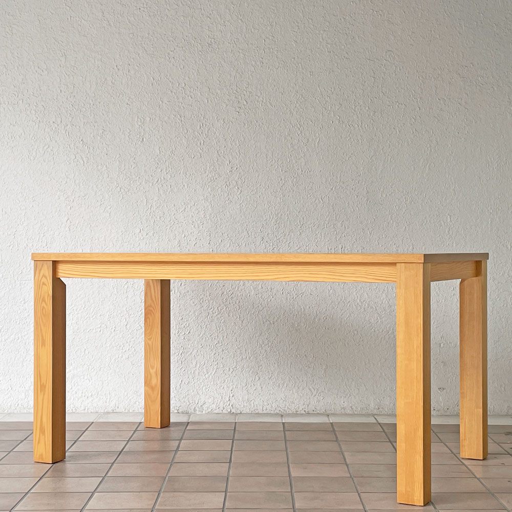 アクタス ACTUS レン REN ダイニングテーブル アッシュ無垢材 140×80cm ◇