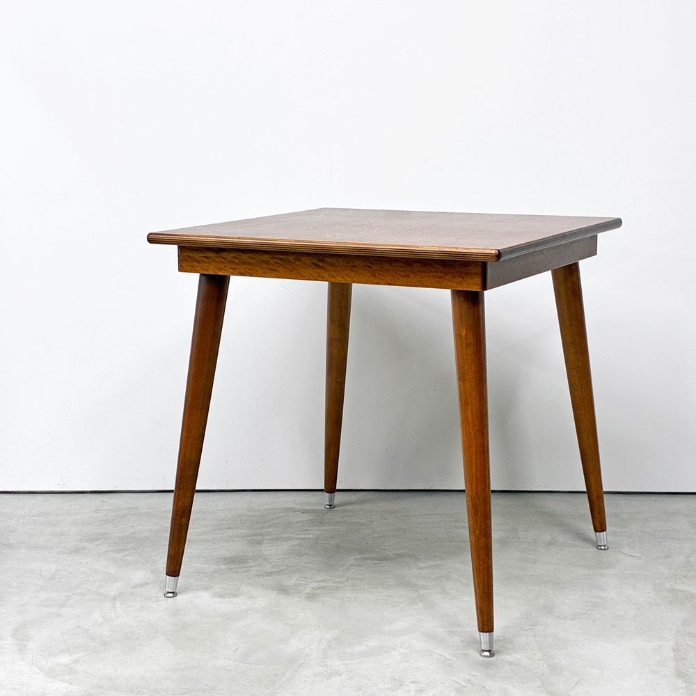 パシフィックファニチャーサービス PACIFIC FURNITURE SERVICE P.F.S スクエアテーブル SQUARE TABLE Lサイズ ダークブラウン バーチ材 樺 W80cm 美品 定価￥88,000- ◎