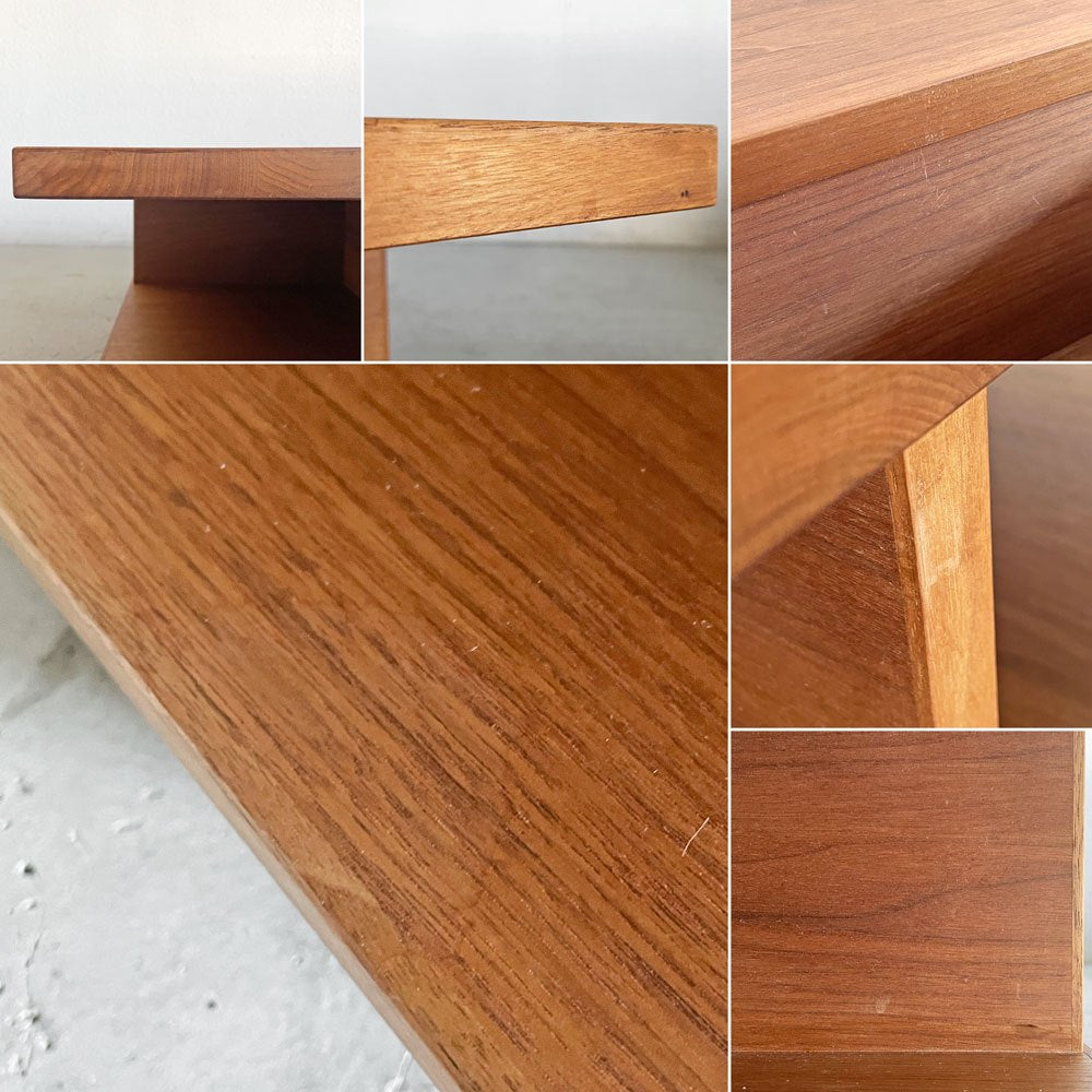 サンコー SUNKOH プロント PRONTO Living Table リビングテーブル ウォールナット無垢材 W120cm 長方形 森宣雄 カタログ定価￥123,000- 廃番 〓