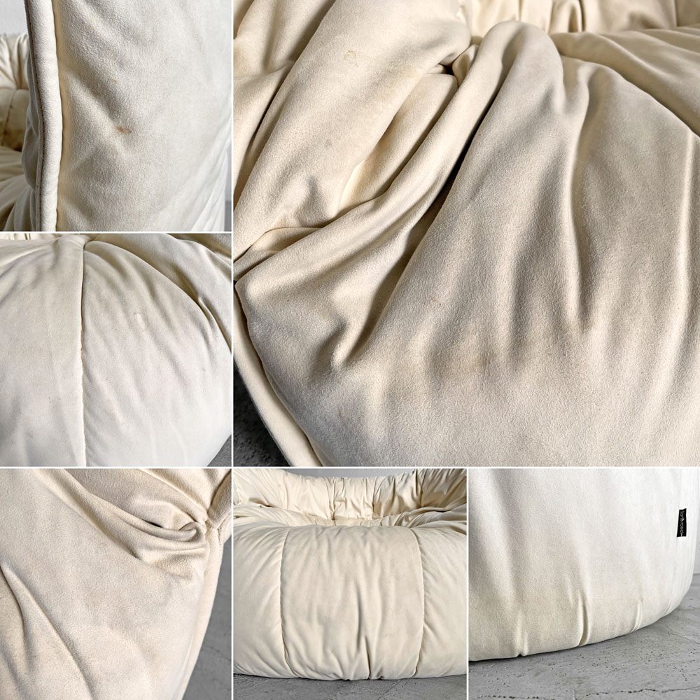 リーンロゼ ligne roset ブリガンタン BRIGANTIN 1Pソファ ファブリック オフホワイト系 ミッシェル・デュカロワ フランス 現行定価￥198,000-以上 〓