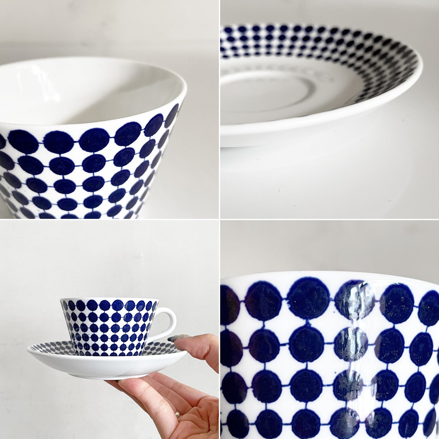 グスタフスベリ GUSTVSBERG アダム ADAM コーヒーカップ&ソーサー C&S スティグ・リンドベリ Stig Lindberg Φ8cm 復刻品 北欧雑貨 ■