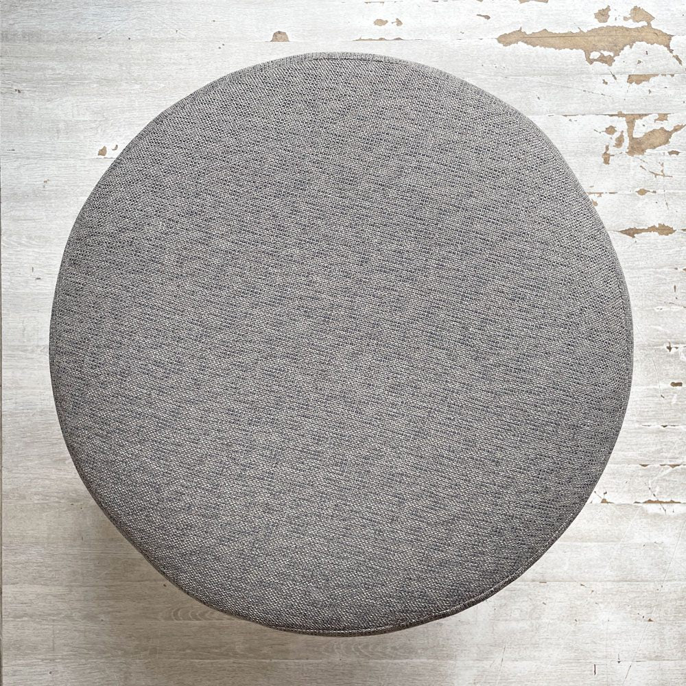 ナチュラルスタイル Natural Style ラウンド スツール オットマン グレー Φ50cm ♪