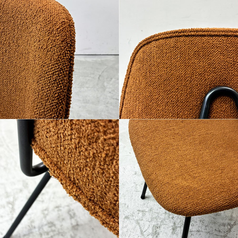 クラッシュゲート CRASHGATE ノットアンティークス Knot Antiques アボック ABOCK 肘無チェア ダイニングチェア ファブリック 展示品 ●