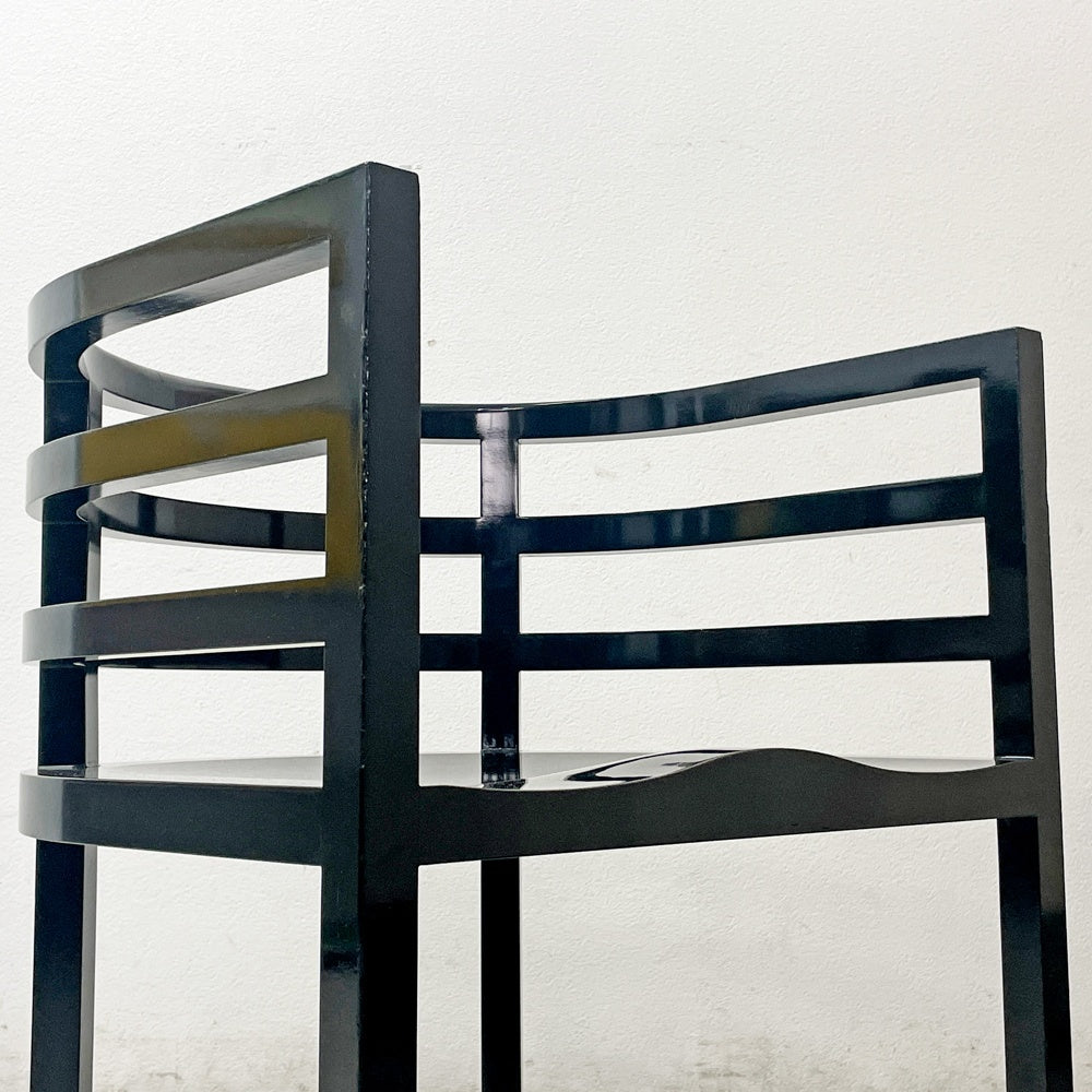 ノル Knoll アームチェア No.810 ブラック リチャード・マイヤー デザイン Richard Meier ●