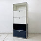 ユーエスエムハラー USMハラー USM Haller モジュラーファニチャー キャビネット シェルフ 1列5段 W77×D37cm ドロップダウンドア×2 エクステンションドア×1 メタルボックスインサート付 ●