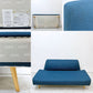 イデー IDEE アーオ ソファ AO SOFA 2シーター 2Pソファ 2人掛け ファブリック 岡嶌要 モダンデザイン ブルー 定価￥89,900- ●