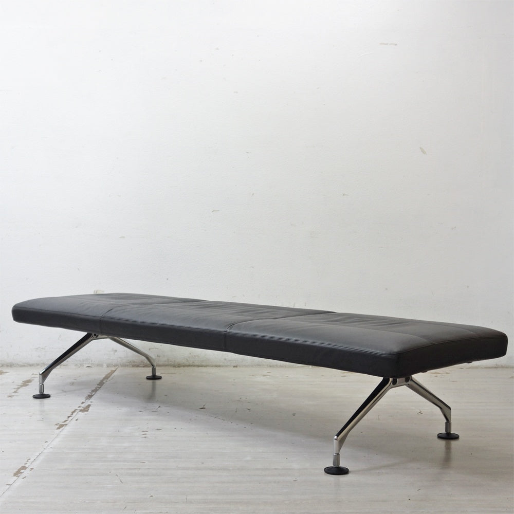 ヴィトラ vitra エリア AREA システムシーティング ベンチ デイベッド 本革 スチール W225cm アントニオ・チッテリオ イタリアモダン ●