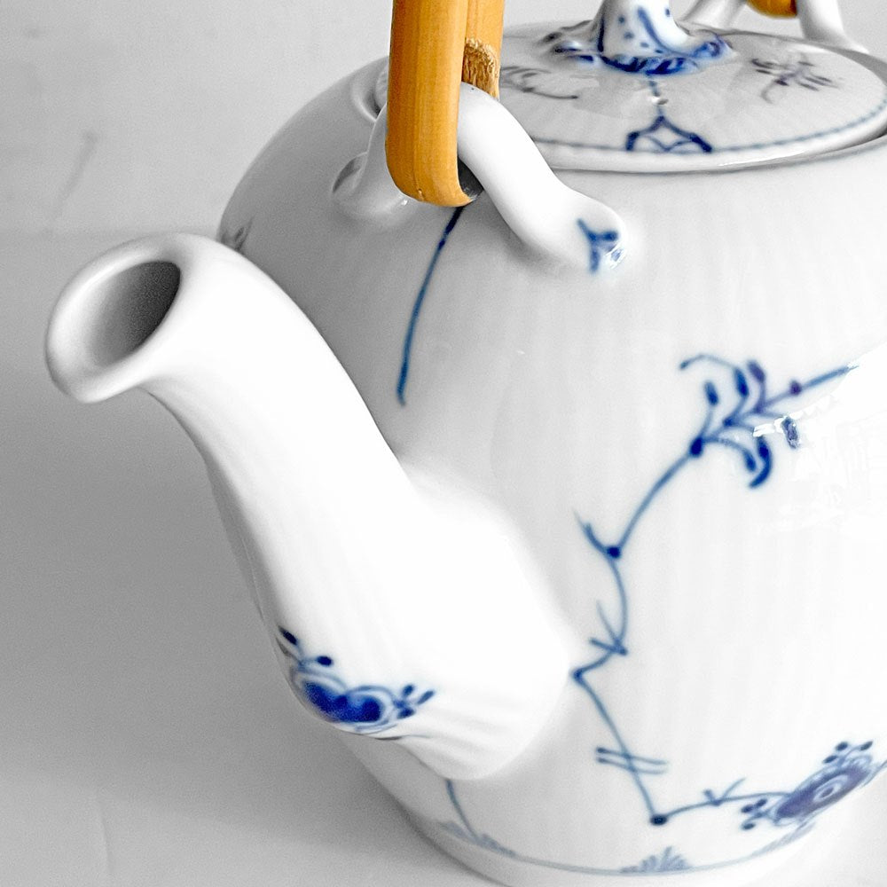 ロイヤルコペンハーゲン ROYAL COPENHAGEN ブルーフルーテッド Blue Fluted ジャパニーズ Japanese ティーポット 急須 デンマーク製 北欧 廃番■