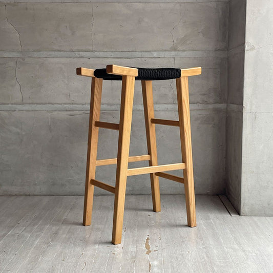 グラフ graf ノープリウス ハイスツール NAUPLIUS HIGH STOOL カウンタースツール ホワイトアッシュ材 ロープ張り 定価￥61,160- ♪