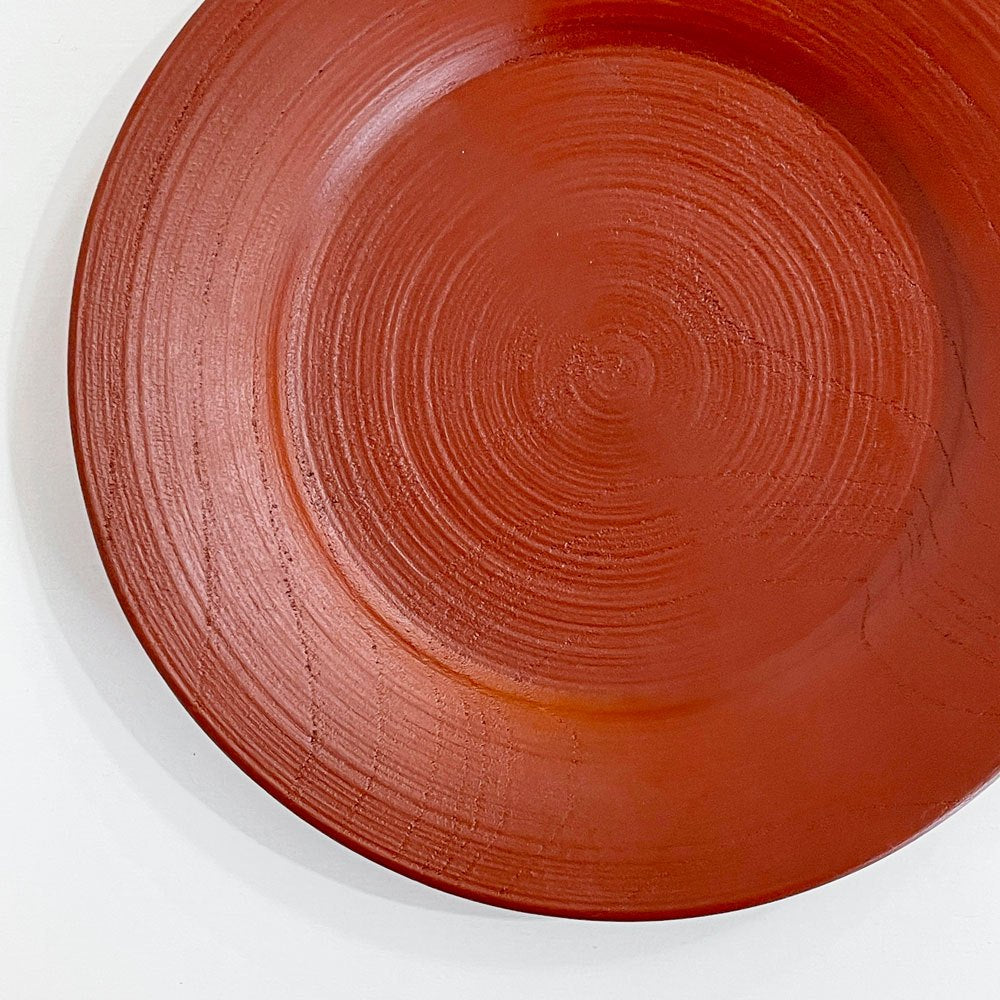 赤木明登 Akito Akagi パスタ皿 赤 nurimono 約21cm 漆器 輪島塗 現代作家 A ◎