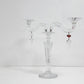 バカラ Baccarat ミルニュイ MILLE NUITS キャンドルスタンド 燭台 ロウソク 2灯 マティアス Mathias クリスタルガラス フランス 箱付き ●