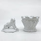アスティエ・ド・ヴィラット Astier de Villatte リオン Lion シュガーボウル ライオン 小物入れ H19cm フランス 美品 ●