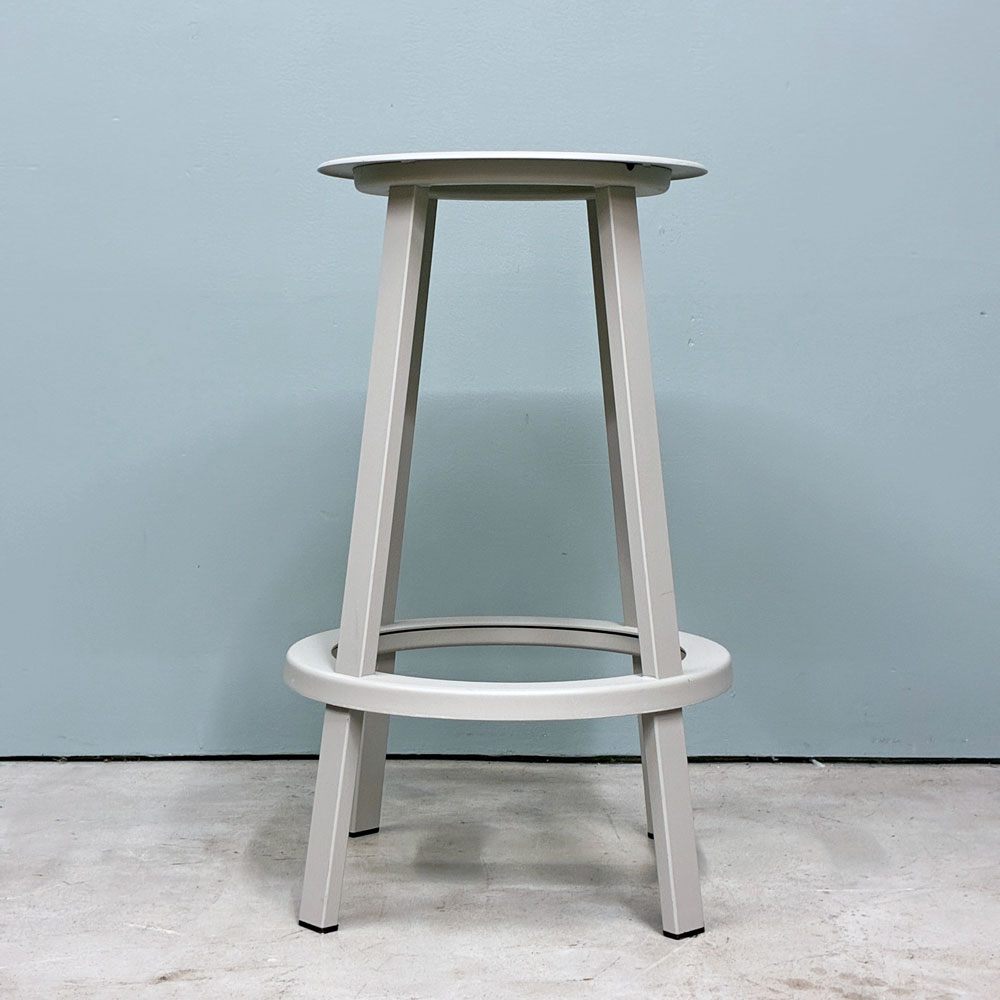 ヘイ HAY リボルバー バースツール ロー REVOLVER BAR STOOL LOW H65cm スカイグレー 回転式座面 レオン・ランズメイヤー デンマーク 定価¥51,700- ◎