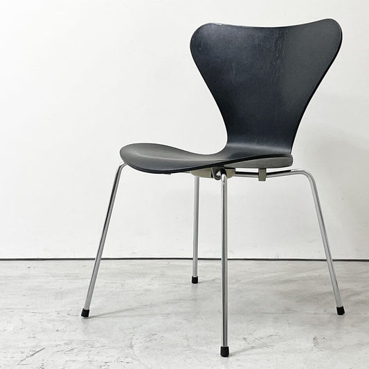 フリッツハンセン Fritz Hansen 3107 セブンチェア カラードアッシュ ブラック 80's ビンテージ vintage アルネ・ヤコブセン デンマーク ●