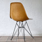 ハーマンミラー Herman Miller サイドシェルチェア 2nd 希少 オークルダーク エッフェルベース リプロダクト脚 イームズ ビンテージ ミッドセンチュリー ◇