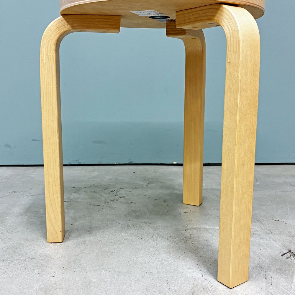 アルテック Artek スツール60 Stool60 バーチ材 ナチュラルラッカー 3本脚 アルヴァ・アアルト フィンランド 北欧 talo購入品 ◎