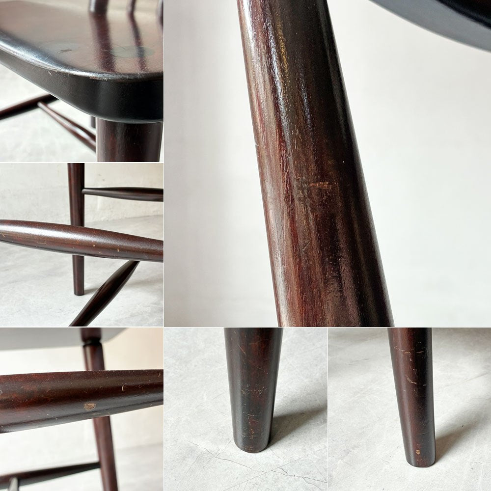 松本民芸家具 220F型 チェア Finnish style Chair ダイニングチェア ミズメザクラ材 民藝家具 和モダン 定価￥148,500- A ★