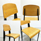 スタンダードチェア Standard chair リプロダクト ナチュラルオーク×ブラック ジャン・プルーヴェ Jean Prouve 名作椅子 A ●