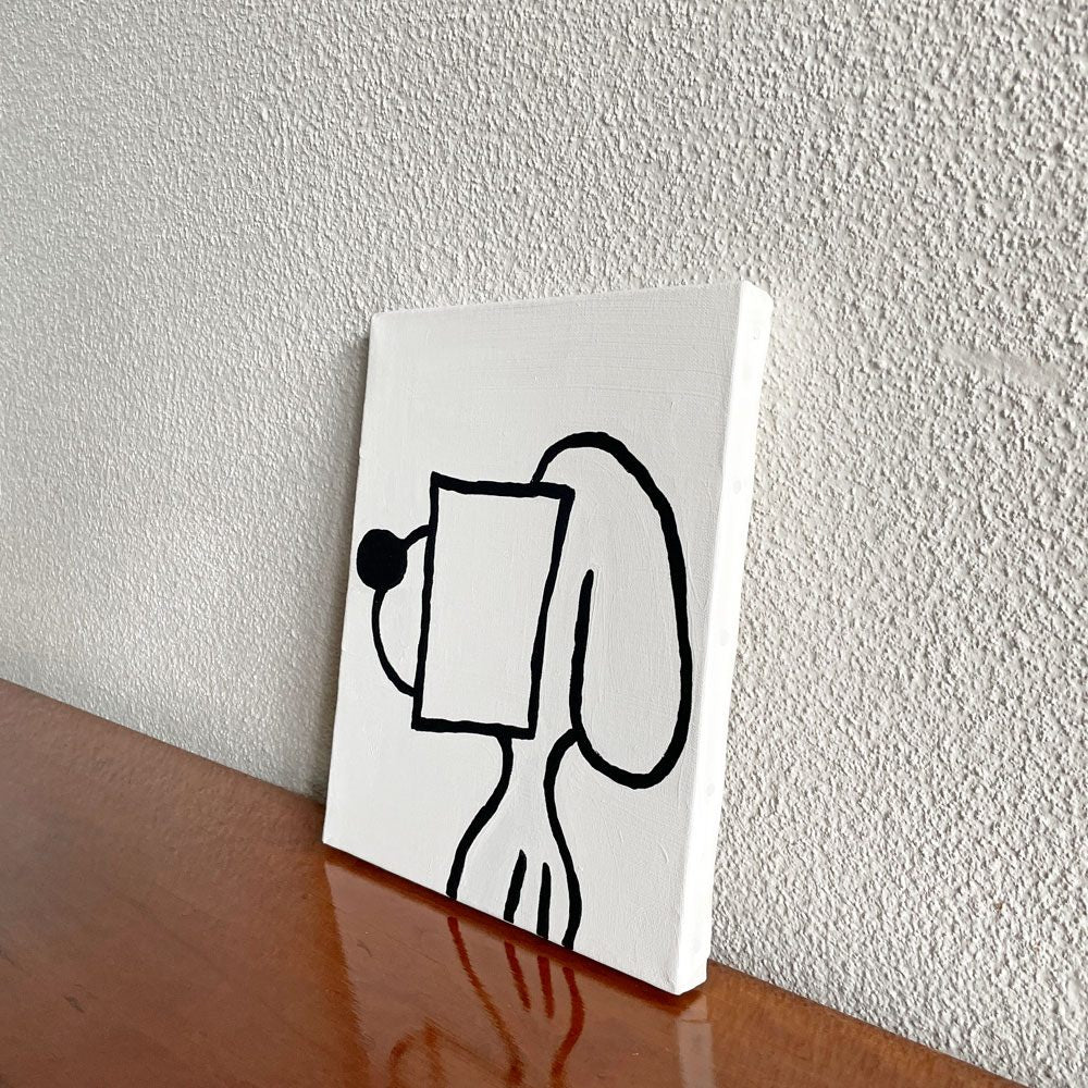 ニシクボサユリ SAYURI NISHIKUBO トップドッグ TOP DOG アクリルペイント 22.5×27.5cm 証明書＆箱付 2021年 オリジナル作品 サイン入り 〓