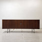 RYモブラー RY Mobler RY25 ローズウッド サイドボード スチールレッグ ハンス・J・ウェグナー 蛇腹扉 W200cm デンマークビンテージ 北欧家具 ●