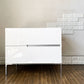アクタス ACTUS ブラン BLANC 2-CHEST チェスト 2ドロワー W75cm ホワイト スチール脚 モダンスタイル 廃番 ◎
