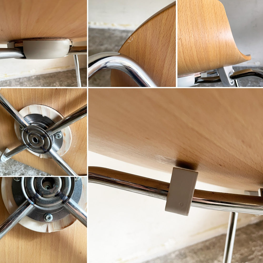 フリッツハンセン Fritz Hansen アントチェア 4本脚 ナチュラルビーチ ラッカー アルネ・ヤコブセン 北欧家具 ■