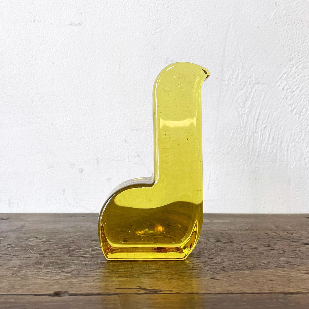 イッタラ iittala ミナペルホネン mina perhonen ガラスバード レモン イエロー 皆川明 オブジェ ペーパーウェイト フィンランド 北欧雑貨 箱付 ★