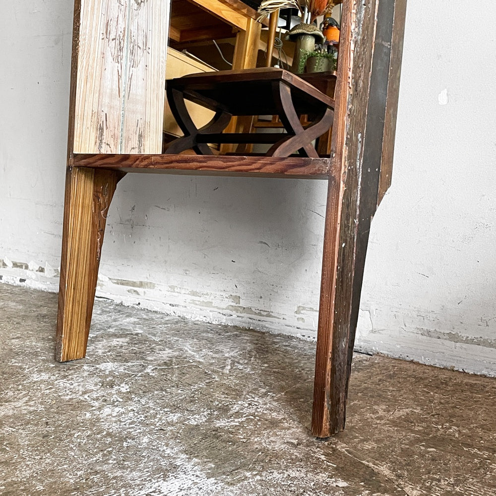 ジャーナルスタンダードファニチャー j.s.F オールドエルムミラー OLD ELM MIRROR スタンドミラー ニレ古材 立てかけ式 H177cm 廃番 ■
