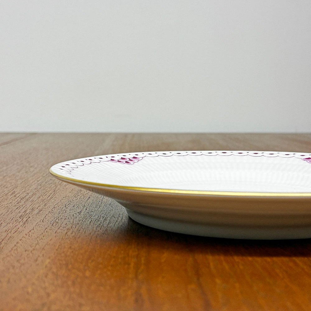 ロイヤルコペンハーゲン ROYAL COPENHAGEN バーガンディプリンセス プレート 17cm デンマーク 北欧食器 C ◎