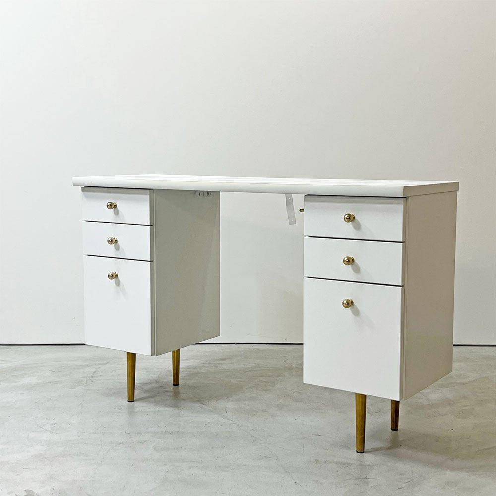 フランフラン Francfranc エルドラド ELDORADOコスメデスク ドレッサー w115cm 6ドロワー メラミン天板 大理石柄 ●