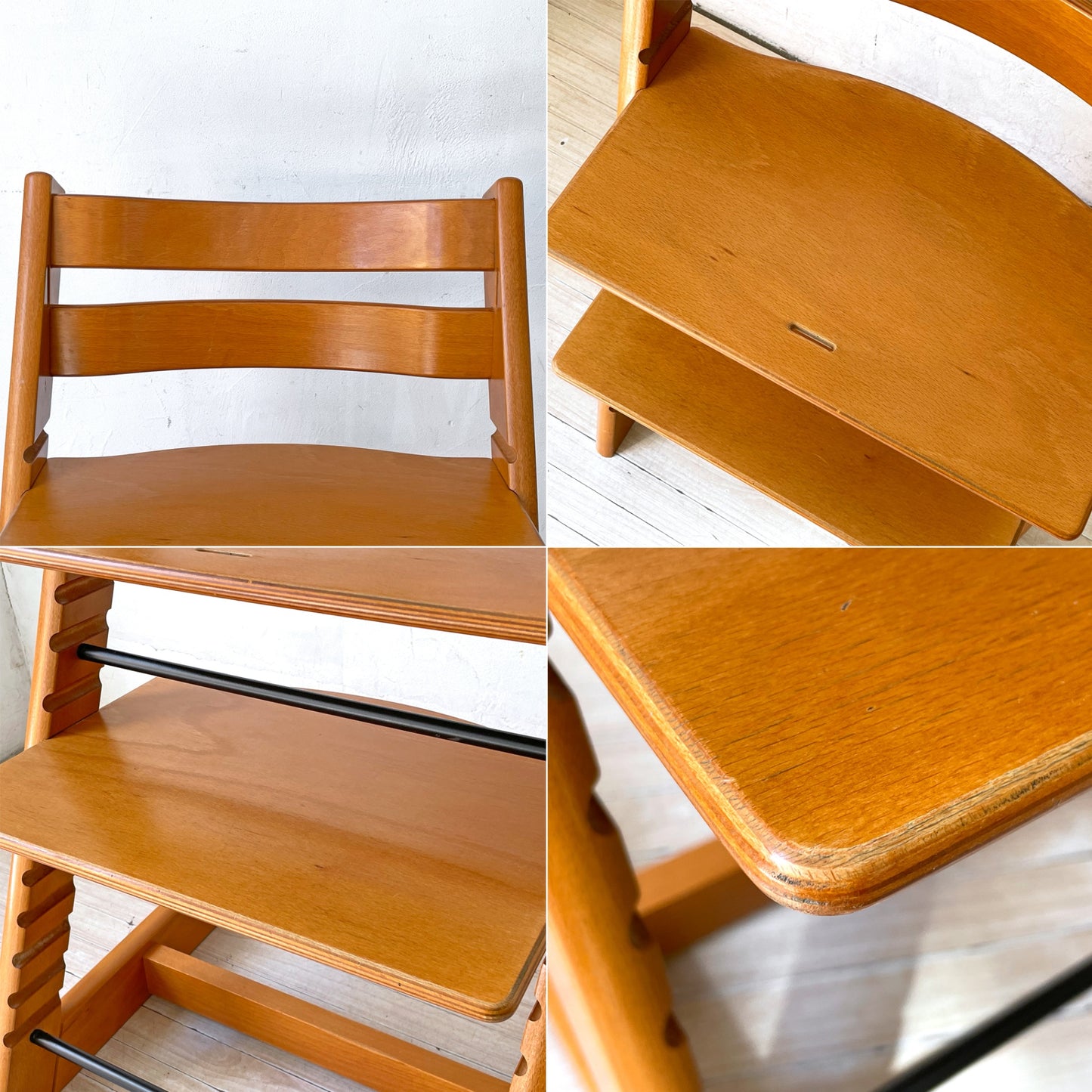ストッケ STOKKE トリップトラップ TRIPP TRAPP チェリーカラー ベビーチェア キッズチェア S/N3～ ノルウェー 北欧家具 ★