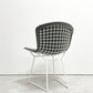 ノル Knoll 420 サイドチェア ワイヤーチェア ダイニングチェア ホワイト × グレー ファブリック フルカバー仕様 ハリー・ベルトイア ミッドセンチュリー ビンテージ A ●