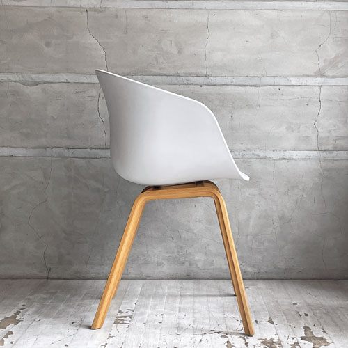 ヘイ HAY アバウト ア チェア ABOUT A CHAIR AAC22 アームチェア ダイニングチェア ホワイト ヒー・ウェリング 北欧モダン デンマーク 現状品 ♪