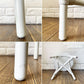 ビンテージスタイル Vintage Style ペーパーコード×ラタン サイドテーブル カフェテーブル ラウンド Φ46.5cm ホワイトペイント ロイドルーム製法 シャビーシック ◎
