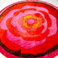 デッソ DESSO ビンテージラグマット Round flower ラウンド  Φ250 バラ フラワー 60～70'S ポップ フランス ●