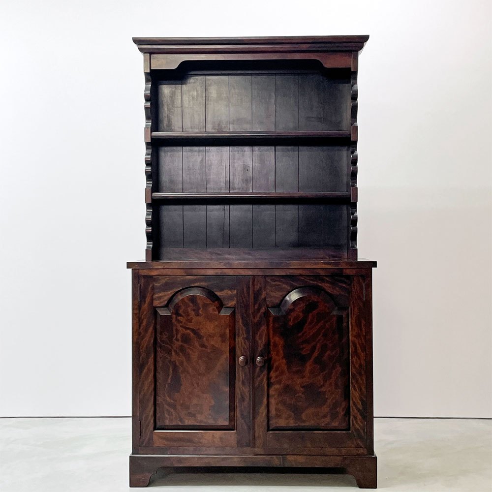 松本民芸家具 36型 皿棚 カップボード 食器棚 飾り棚 ミズメザクラ無垢材 民藝 和モダン ●