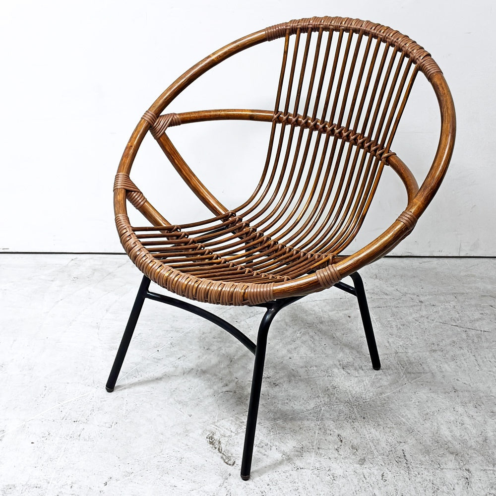 クラッシュゲート CRASH GATE ノットアンティークス Knot antiques ビゼットチェア BIZET CHAIR ラウンジチェア ラタン 藤 ナチュラルモダン カフェ ●