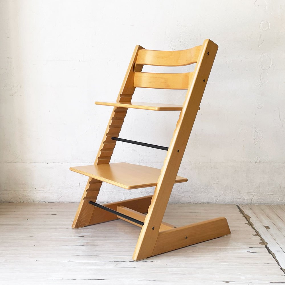 ストッケ STOKKE トリップトラップ TRIPP TRAPP ナチュラル ベビーチェア キッズチェア S/N4～ ノルウェー 北欧家具 ★