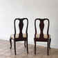 イーセンアーレン ETHAN ALLEN ビンテージ Vintage ダイニングチェア 猫脚 クラシカル クイーンアンスタイル 2脚セット ◇