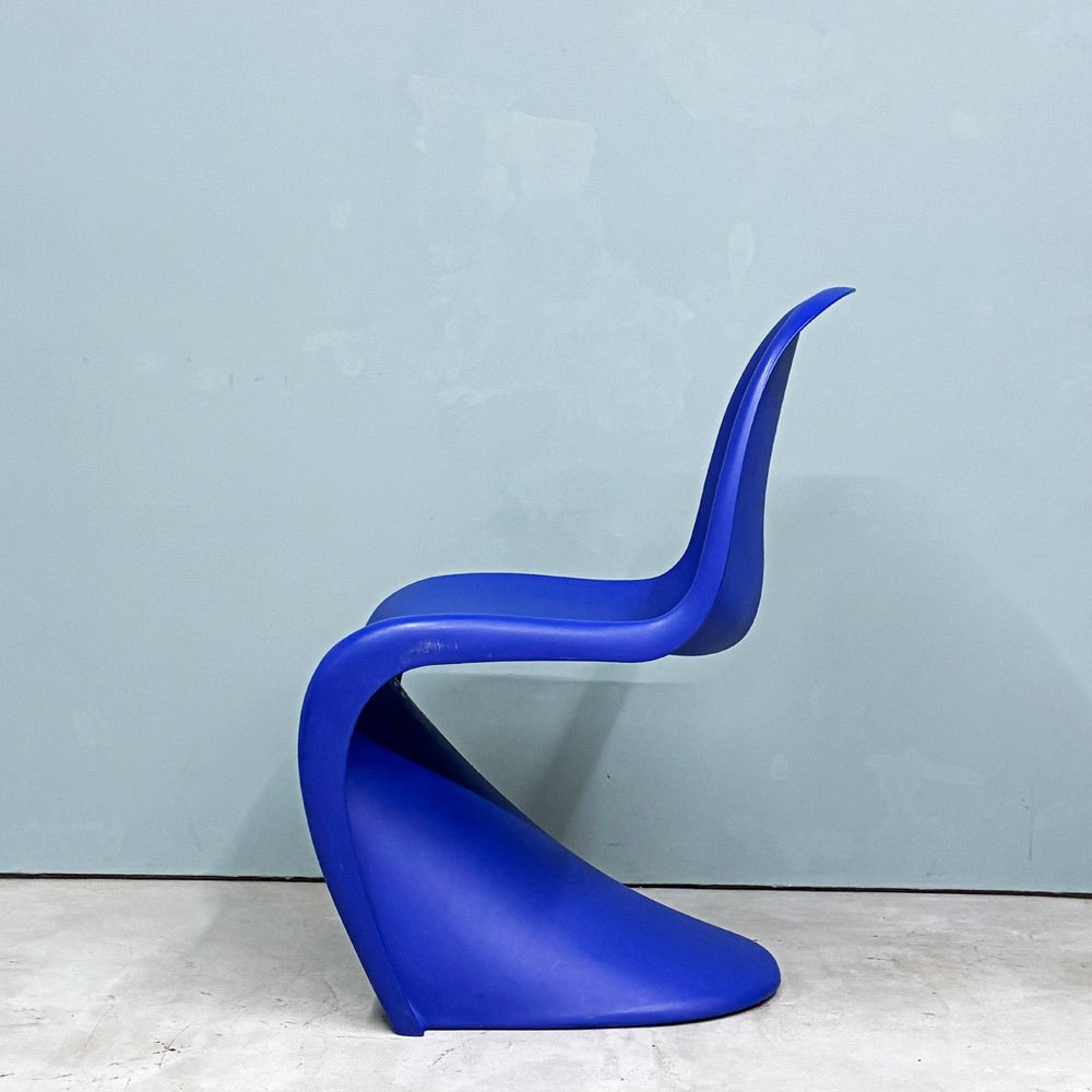 ヴィトラ vitra パントンチェア ダイニングチェア スタッキングチェア ブルー ヴェルナー・パントン Panton ミッドセンチュリー スペースエイジ B ◎