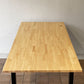 かなでもの KANADEMONO ザ・テーブル THE TABLE ダイニングテーブル デスク ラバーウッド無垢材 W180 x D80 cm スチール スクエアレッグ ブラック ◇