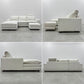 アクタス ACTUS × フクラ HUKLA トリノ TORINO カウチソファ + 別売 オットマン スツール & ヘッドレスト 付属 W255cm カバーリング仕様 〓