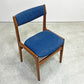 アンダーストルップ Anderstrup Mobelfabrik ダイニングチェア チーク材 ファブリックシート エリック・バック Erik Buch 北欧家具 A ●