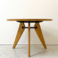 ヴィトラ vitra ゲリドン Gueridon ダイニングテーブル ラウンド ナチュラルオーク 無垢材 Φ105cm ジャン・プルーヴェ 定価399,300円 ●